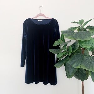 Navy Velvet Dress